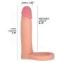 Realistic Dildo Cock Ring - Anal Penetration Erection Enhancer Sex Toy