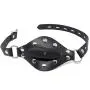 Leather Bondage Inflatable Strap-on Mouth Gag Masks - Faux Leather Lockable & Panel Gag Open Mouth Plug Breathable Restraint Head Hood for Unisex Adults Couples, BDSM/LGBT Fetish Hood