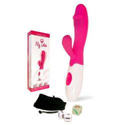 Handheld Personal Wand Massager by MyLotus Wireless & Waterproof - Powerful Multi Speed Vibration - Whisper Quiet - Cordless - Mini - Pink