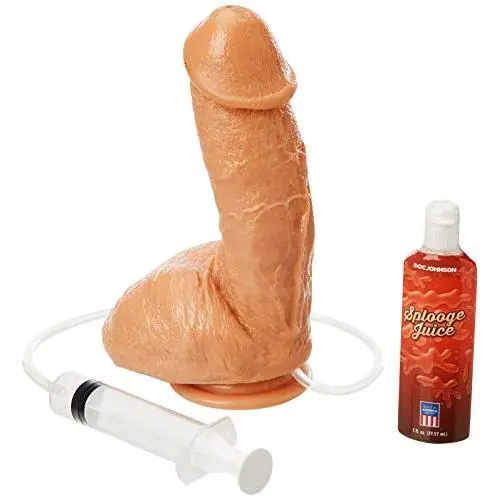Doc Johnson The Amazing Squirting Realistic Cock with 1 oz. Bottle of Splooge Juice - Vanilla Doc Johnson The Amazing Squirting Realistic Cock with 1 oz. Bottle of Splooge Juice - Vanilla
