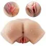 Masturbator Sex Doll with Big Ass Tight Canals for Men Masturbation Vagina Anal Sex, PALOQUETH 3D Realistic Masturbator with Soft Material Dual Ends for Stimulating Suction