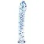 Eastern Delights Elite 6.8 Inch Bent Pleasure Wand Glass Dildo, Clear with Blue Vein Eastern Delights Elite 6.8 Inch Bent Pleasure Wand Glass Dildo, Clear with Blue Vein