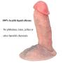 Hyper Realistic Ultra Soft Silicone Dildo Lifelike Vein Superior Penis Dual Layer Liquid Silicone Bendable Penis with Suction Cup Adult Sex Massage Masturbation Toys for Women 7 inch (Natural Flesh)