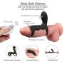 Male Cǒckríngs Powerful Longer Lasting Shake Rooster,Electric Silicone Happy Toys Shock 10 Speeds USB Charged