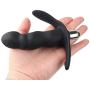Vibrating Butt Plug, Anal Sex Toys with 16 Amazing Vibration Patterns for Beginners, Black