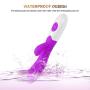 Portable 30-Speed Vibrating Silicone Waterproof G~Spôt Vîb~rá~törs Dual Vibration Home Personal Fitness Massage -Purple