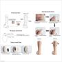 Vibrating Female Self Pleasure Toys Tool Medical Silicone Wand with Hands-Free Suction Cup for Beginner