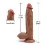 Nabini 12 inch Liquid Silicone Dildo - Lifelike Huge Dong - Strong Suction Cup - Realistic and Extremely Soft Adult Toy - 100% Waterproof Big Size Adult Sex Toy