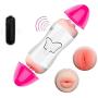 Sex Dolls for Men Lifelike Vibration Masturbation Cup,2 Hole Realistic Male Masturbation Device …