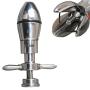 Stainless Steel Lock-able Anal Plug Bondage Butt Plug Anal Hook