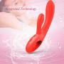 UTIMI G Spot Rabbit Vibrator Liquid Silicone No Bones Wand Massager Waterproof Stimulator for Women