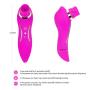 Cli^torial Sucking Toy for Women,12 Sucking Modes with Heating Tongue Vibrating Toy & Simulator with 28 Speed Vibration T-Shirt