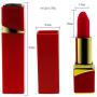 JDesto- Powerful Portable Waterproof Mini Lipstick Massager Safe Soft Silicone Multi-Angle Bending USB Charging Relax The Pressure DEPUR (Color : Red)