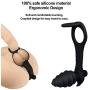 Anal Plug Prostate Vibrator| 10-Speed Silicone Waterproof Rechargeable Penis Ring| Sex Toy for Men or Couples (3.1in)