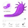 Vibrating Cock Ring, Penis Ring with Double Loop Licking 10 Rotation Speeds Waterproof Medical Silicone Rechargeable Couples Adult Sex Toy (Purple) Vibrating Cock Ring, Penis Ring with Double Loop Licking 10 Rotation Speeds Waterproof Medical Silicone Rechargeable Couples Adult Sex Toy (Purple)