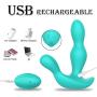 Full Liquid Silicone Male Prostate Massager with Dual Motor & 10 Strong Vibration Modes,Oixgirl Remote Control Butt Plug Anal Vibrator,Rechargeable Anal Plug 100% Waterproof Anal Sex Toy