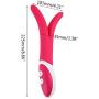 O-GAME Waterproof Vibrarator G-s Rechargable Massager Multi-Speed Silicone Dual Motors Vibrantors Toy for Women Couple