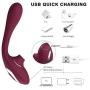 Cli^torial Sucking Toy for Women,10 Sucking Modes Tongue Vibrating Toy & Simulator with 10 Speed Vibration T-Shirt