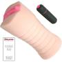 Realistic Male Masturbator for Masturbation- Tight Penis Stroker Sleeve with Lifelike Textures - Removable Vibrating Bullet