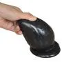 Bfucky Big Blockage with Suction Cup Strawberry Blockage Anus Comfortable partical Huge 3" Thick Blockage Stuffed Stopper Knead,Black Bfucky