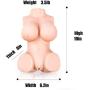 Sex Doll Beautiful Torso Love Doll -Sex Doll Male Masturbator with Vagina and Anal for Men Solid Silicone Material Adult Toys Massage Relax Love Toys (10×6.2×4 in)