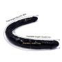 Wushuangyu 55cm Douable Dǒng Headed Dual Sided Massager for Women Handheld Play Big Pleasure - Vibrant Toy (Color : Black)