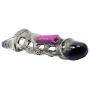 Sexbaby Reusable Vibrating Penis Sleeve Cock Ring Erection Enhancer (Black)