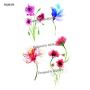 WYUEN 12 PCS/lot Flower Temporary Tattoo Sticker for Women Men Fake Tatoo Body Art Adult Waterproof Hand Stickers 9.8X6cm (FW12-44)