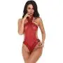 Women Intimates,Sexy Lingerie Lace Teddy Features Plunging Eyelash and Snaps Crotch Rishine (Red, XL) Women Intimates,Sexy Lingerie Lace Teddy Features Plunging Eyelash and Snaps Crotch Rishine (Red, XL)
