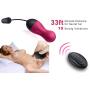 Sexy Slave Waterproof 10X Rechargeable Wireless Remote Bullet Vibrator - Vibrating Egg, Rose and Black