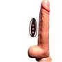 Wushuangyu Huge Vibratòr with Textured Skin for Women Vibrating Private Play - 10 Telescopic Modes, Heating, Wireless Remote Control, USB Charging - Vibrant Toy