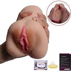 MoonFireToy OO10 Mega Skin-Friendly Pocket Püssý Blow Job Device with Plump Ribbed Māstürbâtōr w/Lube