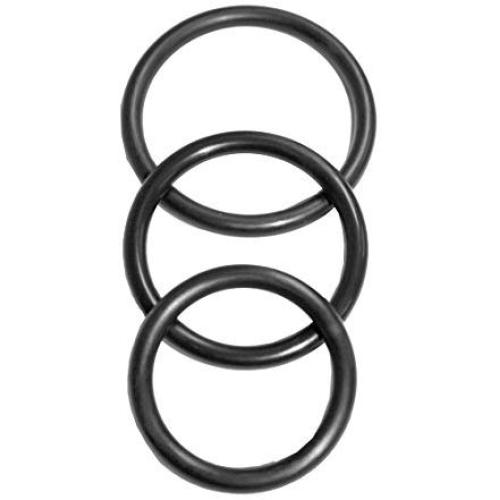 SPORTSHEETS - SEX & MISCHIEF: Rubber Cock Rings - Male Extenders Set (3 pack)