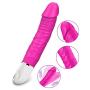 Dildo Vibrator for Multi-use, Rechargeable G Spot Vibrator with 10 Powerful Vibrations, Adult Sex Toy for Women and Couple