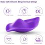 Invisible Wireless Remote Underwear 9 Frequency Silicone Vibrantor Waterproof USB Rechargeable Adullt Toys for Women Couples(Purple)