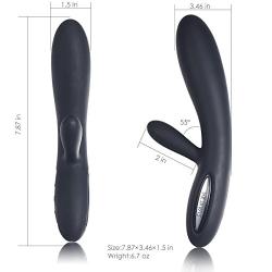 SVAKOM Powerful Ultra-long Battery Intelligent G-spot Large Rechargeable Rabbit Vibrator. (Lucas-Black)