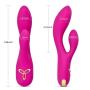 IMO Upgraded Rabbit G-spot Vibrator, Waterproof and Rechargeable Clitoris Vagina Vibrating Massager Sex Toy for Women or Couples