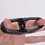 LeSharp Couple Sharing Sexy Toys, Soft Flexible Men Delay Ejaculation Double Cock Ring Penis Lock Adult Sexy Toy - Black