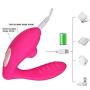 Qbyoop 10 Frequency Sucking Wand Massage, Wearable Perfect Clǐt-Oral Sucking VǐbRator Excited (Color : Pink)
