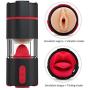 SHOOPPEE 2-in-1 Throat Automatic Piston Telescopic Rotate Six Toys Hands Free Oral Sucking Cup Endless Pleasure Toys for Men Relax Muscle,Sexy Underwear T-Shirt
