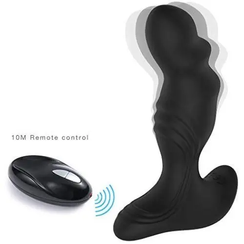 Vibrating Prostate Massager Anal Sex Toys-Pelepas Wireless Rechangeable Waterproof Silicone G-spot and P-spot Vibrator for Men Women and Couple Vibrating Prostate Massager Anal Sex Toys-Pelepas Wireless Rechangeable Waterproof Silicone G-spot and P-spot Vibrator for Men Women and Couple