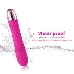 MeiYo 6 speeds Cordless Powerful Handheld Wand Mssager for Women,Waterproof & USB Rechargeable (Hot Pink)