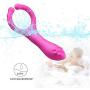 Women G-Spot Rabbit Waterproof Rechargeable 3 Motors Dildo Vibrator - Saprex® Silicone Clitoris Vagina Penis Stimulator Massager Sex Things for Men, Women and Couples #Peach