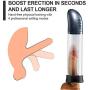 NNUIBY Vacuum Pump Enlargement Extender with 4 Modes of Suction Silicone Cock Ring, USB Rechargeable