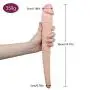 14.2Inch Double Sided Big Toy Real Feel Soft Flexible Double Head Ďîldɔ Relax Waterproof Massager for Women