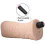 Realistic Male Masturbator for Masturbation- Tight Penis Stroker Sleeve with Lifelike Textures - Removable Vibrating Bullet