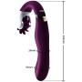 12 Speed Cordless Exercise Massager Dual Motors Vibration Mine Massager USB Rechargeable Waterproof Toy