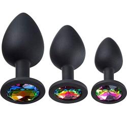 Cloud 9 Gems Black Silicone Anal Plug Kit