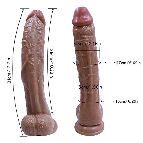 Lfcmf 12.2 Inch Safe and Heathy Silicone Powerful Suction Cup Women Personal Pleasure Toys Lfcmf Lfcmf 12.2 Inch Safe and Heathy Silicone Powerful Suction Cup Women Personal Pleasure Toys Lfcmf