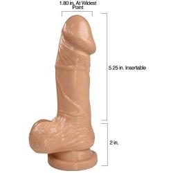 7" Dildo with Suction Cup Base Realistic Veined Shaft Dong Adult Sex Toy